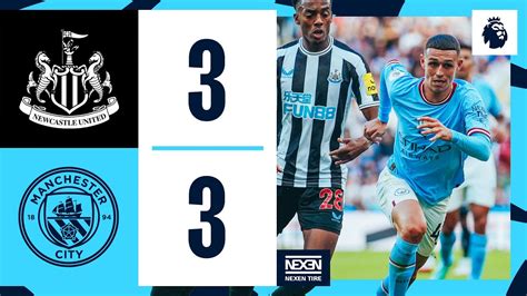 newcastle united vs manchester city 3-3